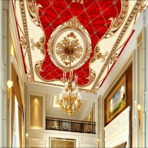 Beibehang Custom wallpaper large high-end HD European ceiling ceiling European carpet mosaic wallpaper papel de parede 3d
