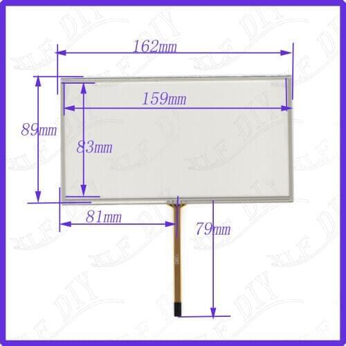 Wholesale TPM6901 this is compatible 162*88mm resistance screen for GPS CAR this is compatible for Car Rideo
