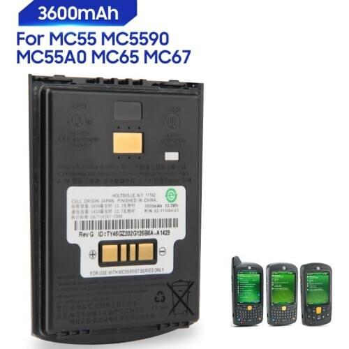 Original Replacement Battery For Motorola ZEBRA MC55 MC5590 MC65 MC67 MC55A0 82-111094-01 Genuine Battery 3600mAh