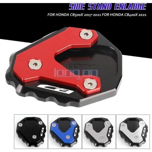 Motorcycle Kickstand Foot Side Stand Extension Pad Support Plate Enlarge FOR HONDA CB400X 2021 CB 400 X HONDA CB500X 2017-2021