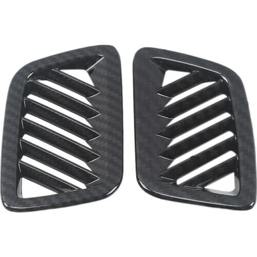 Dashboard L&R Air Outlet Vent Trim ABS Carbon Fiber for Honda CRV CR-V 2017-2021
