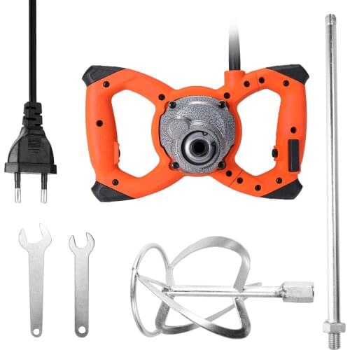 2300W Industrial Grade Mixer 6 Gear Electric Speed Control KKMOON Handheld Paint Cement Plaster Mortar Coating Powder Mixer