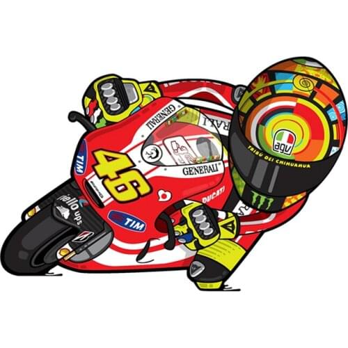 RuleMylife motorcycle road racer motorcycle racer car stickers decal anime cute car accessories decoration pegatinas para coche