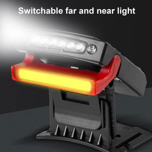 LED Cap Light Headlight HeadLamp Head Flashlight Head Cap Hat Light Clip On Light Fishing Head Lamp Waterproof Motion Induction