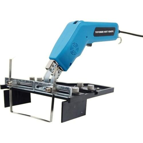 TOYOBER 250W Heating Knife Foam Cutter Grooving Carving Knife Sculpture Styrofoam Sponge Cutting with Slotting Board Sled