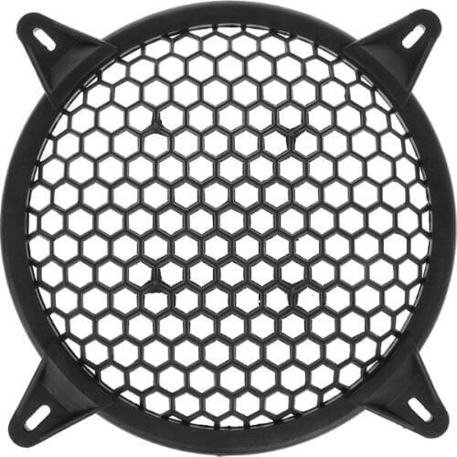 Universal Black Plastic Subwoofer Grill Grille Guard Protector Cover 6" 8" 10" 12" Sub Woofer Car Home Speaker Video