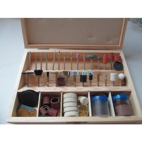 Fixmee 100PC Rotary Tool Attachment Dremel Mill Cutter Sanding Wire Brush Grinding Sawing Shaping Polishing Honing Accessories
