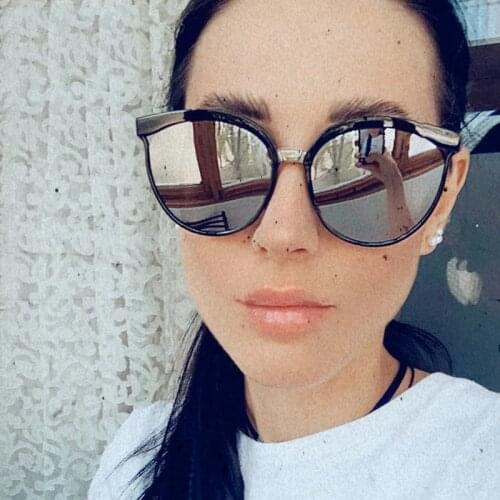 ONEVAN 2021 Retro Cateye Sunglasses Women Luxury Brand Glasses Women/Men Glasses Women Colorful Lunette De Soleil Femme UV400