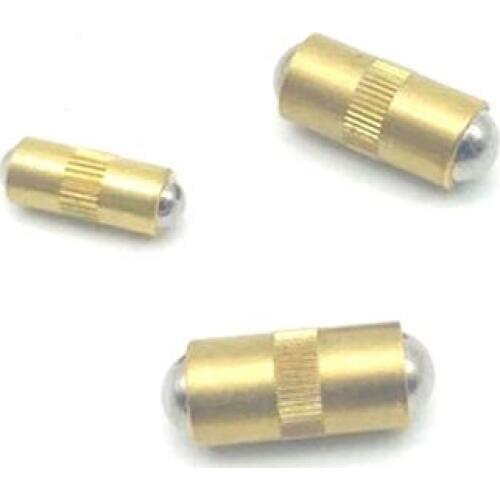 2pcs M3 M4 M5 M7 M8 Double head light body Spring pin Copper knurling Toothless wave bead No step Double positioning beads