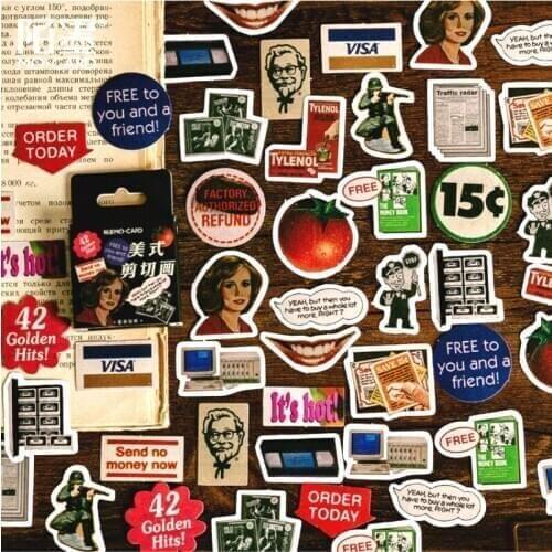 45pcs/box American Cut Painting Decorative Adhesive Tape Masking Tape For Stickers Scrapbooking DIY Stationery Tape