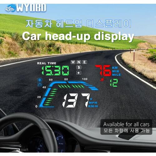 NEW Q7 5.5Inch Auto Car HUD GPS Head Up Display Universal Speedometers Overspeed Warning Dashboard Windshield Projector