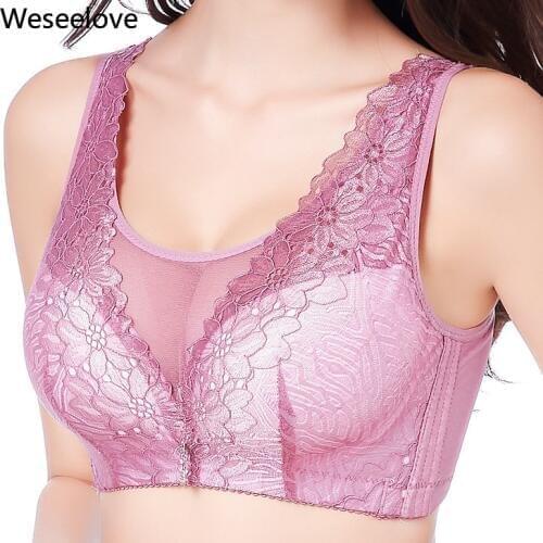 No Rims Sexy Lingeries Women Bras Plus Size 105D Wire Free Breathable Cotton Healthy Brassiere Lace Vest Womens Underwear E17