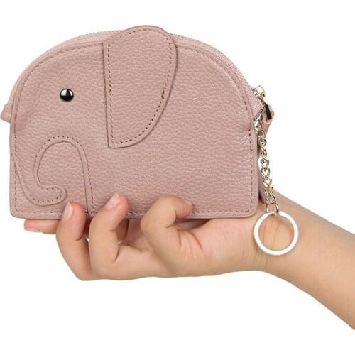 Elephant Shape Design Women Short Wallet Fashion Zipper Coin Purse Bag Pouch Cartoon Female Zero Wallet