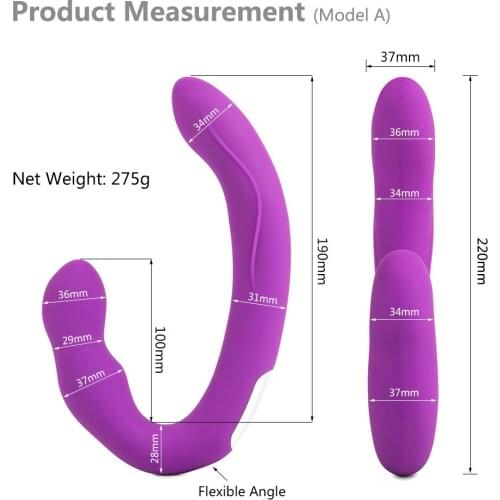 Double Headed Vibrator Lesbian Sex Toys for Women Two Ended Clitoris Stimulator Long Vibrators Anal Butt Plug Anus Dilator