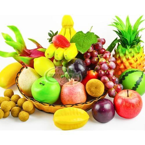 Artificial Fake Fruit Home Decoration Simulation Ornament Craft Food Photography Props Home Decor Apple Pear Mango Banana Lemon