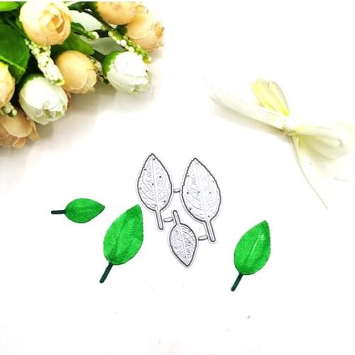 Julyarts Three Leaves Metal Die Cut Craft Cutting Dies Card Making Stencil Scrapbooking Photo Album Card Paper Embossing Craft