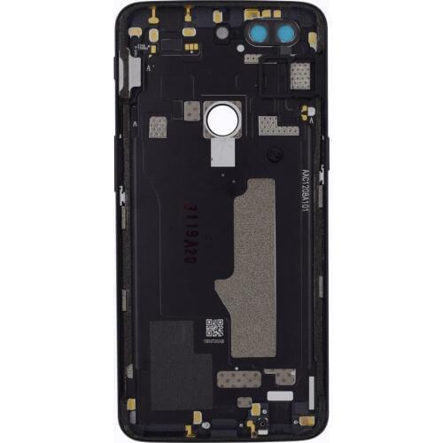 For OnePlus 5T Battery Door+Volume Button Cap+Power Button Cap+Vibration Button Cap+Vibration Flex Cable+ Card Tray(black)