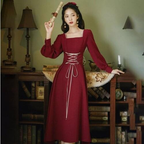 LANJING Red Summer Dresses