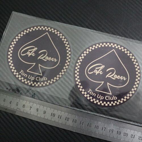 Cafe Racer Ton up Sticker set Black Gold Motorcycle Reflective stickers decals waterproof sunscreen