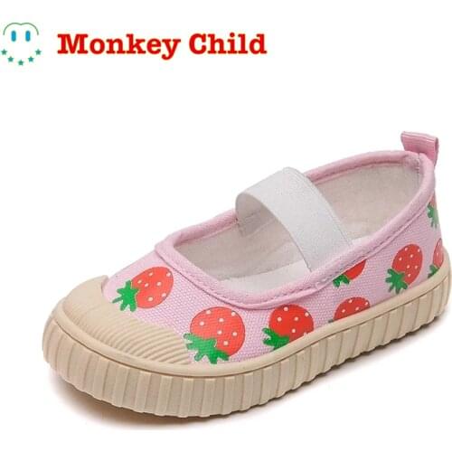 2021 Autumn New Girls Korean Cartoon Print Cute Casual Canvas Shoes