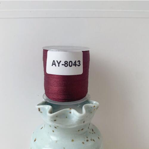 AY-8043 A Roll Wholesale 2mm-36mm 100% Pure Silk Embroidery Ribbons Handcraft Supply Double Faced Thin Taffeta Silk Ribbon