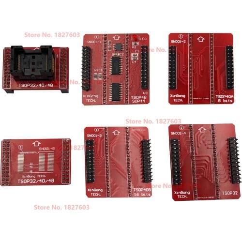 Original Adapters TSOP32 TSOP40 SOP44 TSOP48 ZIF adapter kit only for MiniPro TL866II PLUS TL866A TL866CS Universal Programmer