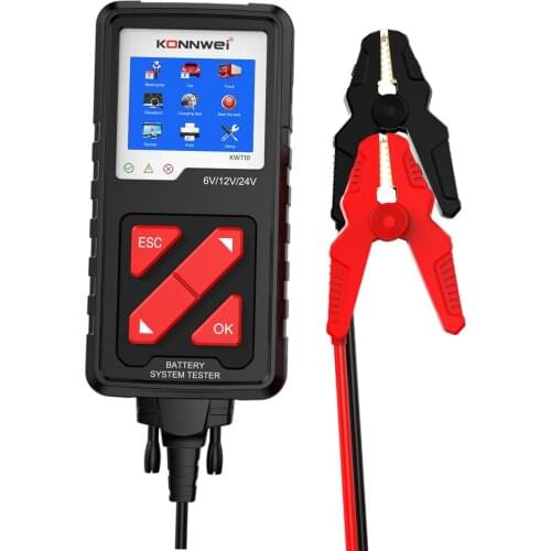 Professional Battery Tester 6V 12V 24V Cranking and Charging System Tester Diagnosis Tool for Car Quick Tester Analyzer