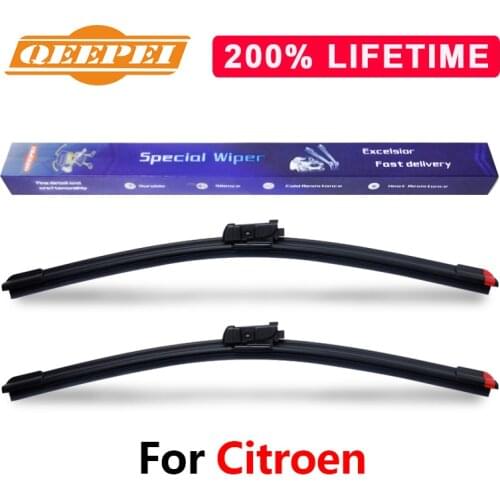 QEEPEI Replace Wiper Blades For Citroen C4 Grand Picasso 2008-2018 Windscreen Natural Rubber Car Accessories