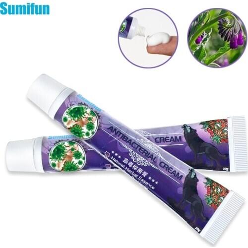 Sumifun 2pcs Antibacterial Cream Skin Care Dermatitis Eczema Treatment Anti-itch Psoriasis Removel Natural Herbal Ointment D3467