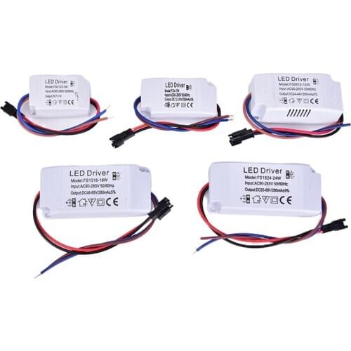 3-24W LED Constant Driver Power Supply Light Transformers for LED Downlight Lighting
