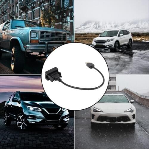 Car Dashboard Flush Mount USB 2.0 Port Panel Extension Cable Excellent Plastic Adapter for Toyota Vios Ralink Camry Highlander