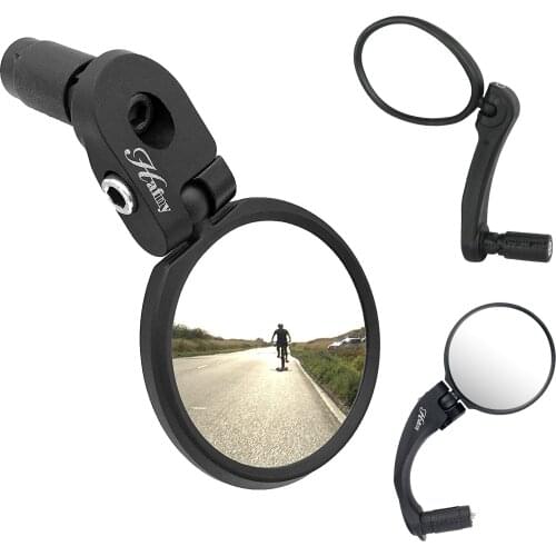 Bike Mirrors Adjustable Rotatable Handlebar Mirror Bicycle Accessories Safe Rearview Mirror Wide Angle for Racing, Road,Mountain