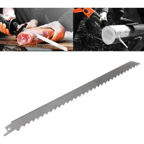 Stainless Steel 300mm Reciprocating Power Saw Blade With Thick Tooth Effective For Cutting Wood Woodworking Tool Accessories
