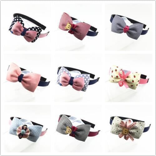 1 PCS New Antiskid With Teeth Bowknot Kids Hair Hoop Baby Hairbands Princess Headwear Girls Hair Accessories Children Headbands