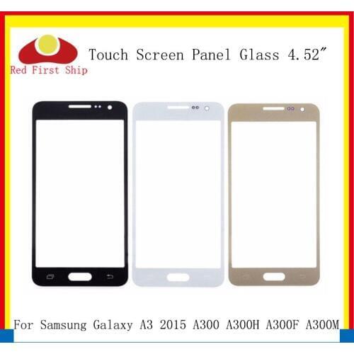 10Pcs/lot Touch Screen For Samsung Galaxy A3 2015 A300 A300H A300F Touch Panel Front Outer Glass Lens A3 Touchscreen LCD Glass