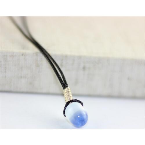 12 Pieces/Lot Black Long Necklaces Ceramic Clavicle Charm Statement Choker Rope Link Chains Women/Men Sweater Fashion Jewelry