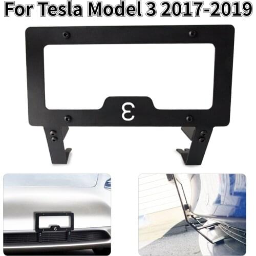 Tesla Accessories Exterior modification for Tesla Model 3 2017-2019 US Version Universal Car License Plate Frame Model Three