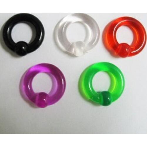 New Arrival Ear Plugs Mixed color Ear Ring Transparent Body Piercing Jewelry BCR Free Shipping