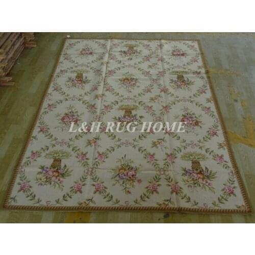Free Shipping 6'x9' Handmade Rug New Zealand Woolen needlepoint rug & carpet bamboo design