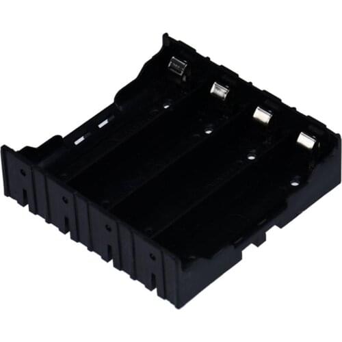 Binmer New 1pcs DIY Black Storage Box Holder Case For 4 x 18650 3.7V Rechargeable Batteries 18Jan23 Drop Ship