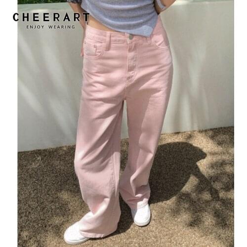 Широкие джинсы Cheerart China At AliExpress