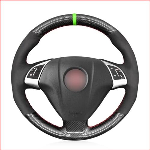 MEWANT PU Carbon Fiber Steering Wheel Cover for Fiat Grande Punto Bravo Linea 2007-2019 Qubo Doblo Opel Combo Vauxhall Combo