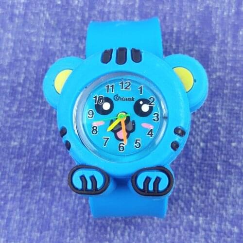 3D Childrens Watch for Boy Cartoon Unisex Quartz Silicone Strap Kids Watch Gift for Student Girl Ladybug Tiger Bee Pattern Toy