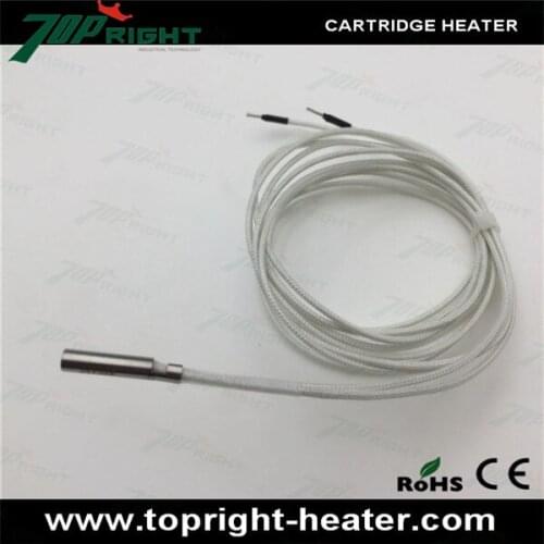 Dia.4x17mm 24v35w single rod Cartridge Heaters with the drawing