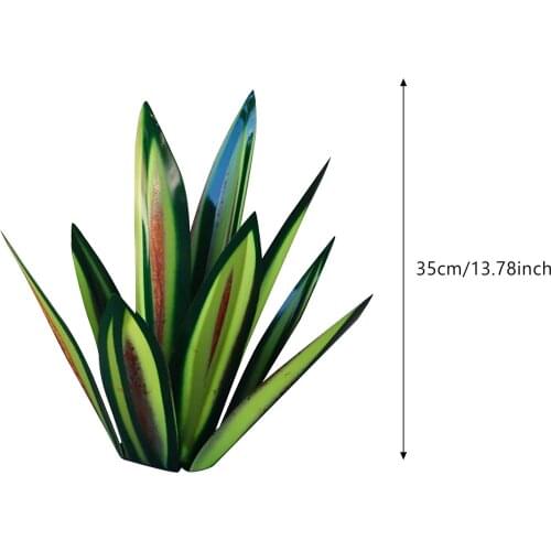 DIY Metal Art 9 Leaves Tequila Rustic Sculpture Garden Yard Art Sculpture Home Decor Garden Signs Decoration 27cm/35cm/65cm