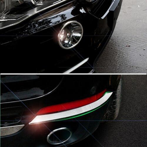 For BMW X5 F15 ABS Chrome Front & Rear Fog Light Lamp Cover Trim 2014-2018 4pcs Car accesories interior Car Trim