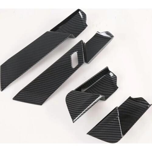 For Mazda CX30 CX-30 LHD 2020 2021 Interior Inner Door Handle Bowl Cover Trims Frame Door Bowl Sticker Panel Car Accessories