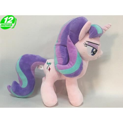 Unicorn Anime Figure Starlight Glimmer Plush Doll PP Cotton Stuffed Animals Horse Kids Toys 12" 30CM
