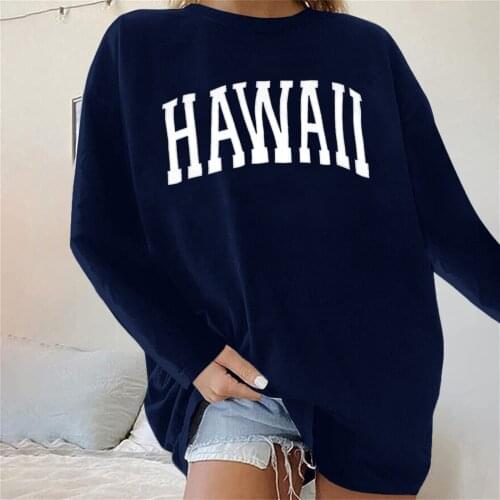 Casual Letter Print Oversize T-shirt Women Loose Harajuku O-neck Long Sleeve Tee Shirts Femme Spring Autumn 2021 Tops Pullover