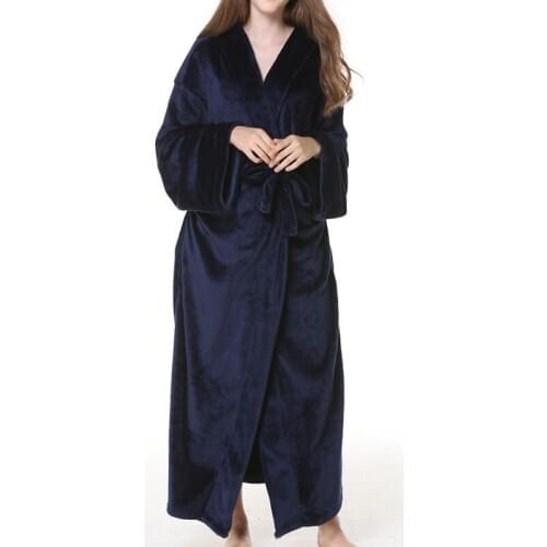 Autumn winter Womens bathrobe 10XL 9XL 8XL 7XL 6XL Bust 150cm plus size Sleepwear women